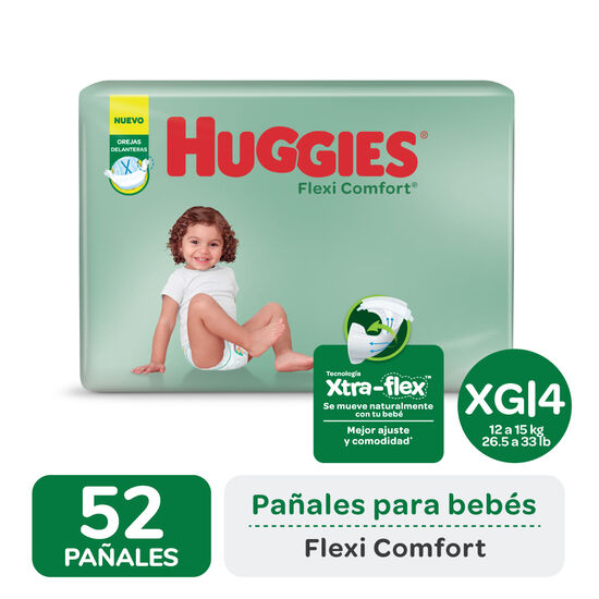 PAÑAL HUGGIES FLEXI COMFORT XG x 52